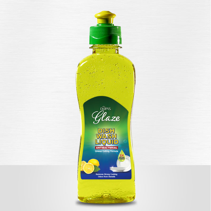 Glaze Antibacterial Dish Wash Liquid - Yellow (250 ML)
