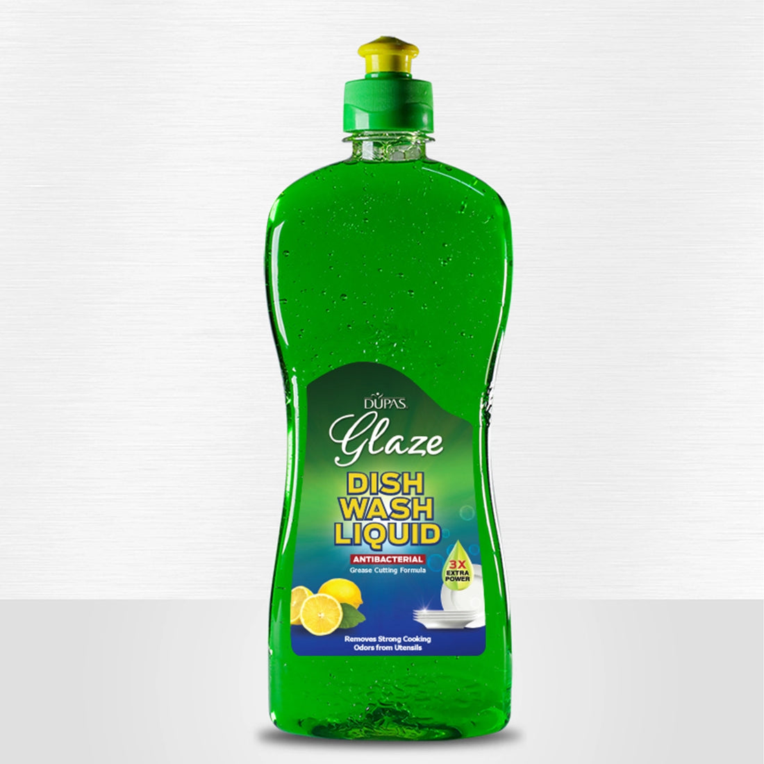 Glaze Antibacterial Dish Wash Liquid - Green (475 ML)