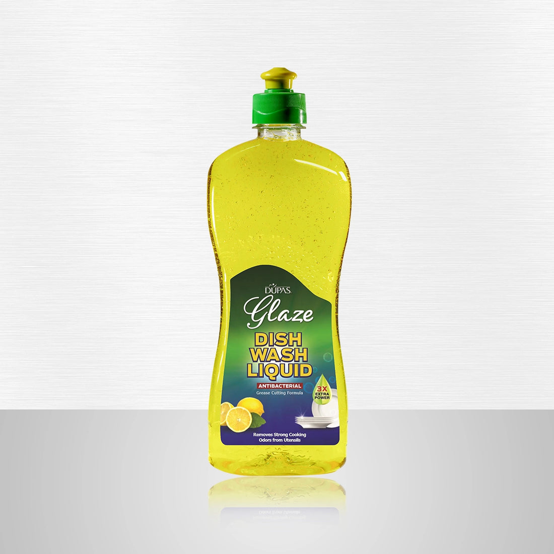 Glaze Antibacterial Dish Wash Liquid - Yellow (475 ML)